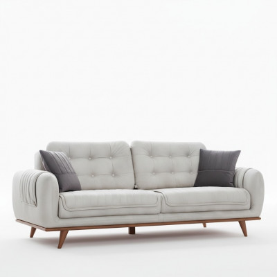 Grau Canapé Sofa Wunnzëmmer Canapéë Polstermiwwele Drësëtzeger Sofas