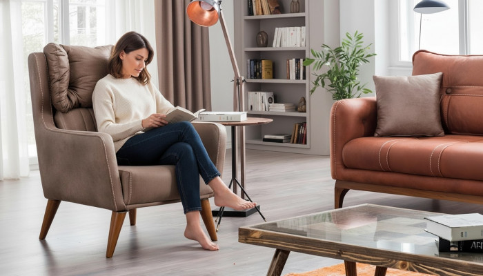Landhausstil Fauteuil Ouerfauteuil Relax Fernsehsessel Einsitzer Canapé Sofa