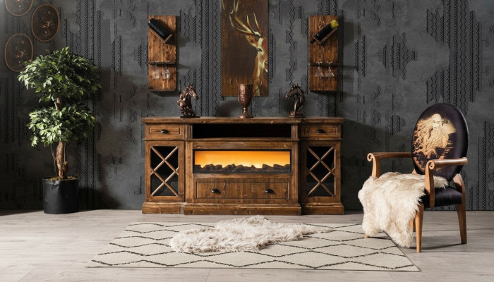 Anrichte Buffet Schaf Iesszëmmer Anrichte Sideboard Holzkommode Kommoden