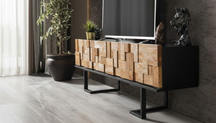 Modern Holz Kommode Sideboard Fernsehstänner Schaf Möbel 180cm