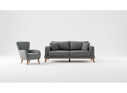 Komfortable 3+1 Sofagarnitur Stilvolles Design für gemütliches &elegantes Wohnen