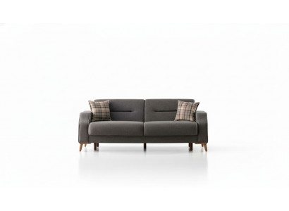Komfortable Sofagarnitur 3+3+1 Sitze Stilvolles Design Wohnlandschaft Sitzgruppe