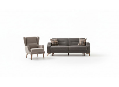 Komfortable Sofagarnitur 3+1 Sitze Stilvolles Design für entspanntes Wohnen