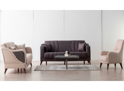 Komfortable Sofagarnitur 3+3+1 Sitzer Stilvolles Design für elegantes Wohnen