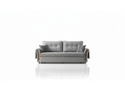 Stilvolles 3-Sitzer Sofa mit Holzarmlehnen Modernes Design für Ihr Zuhause