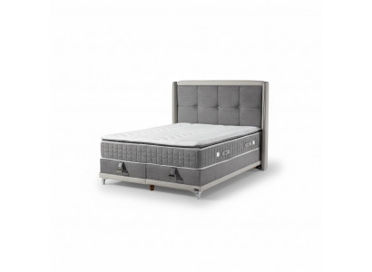 Luxuriöses Boxspringbett Stilvolles Kopfteil für höchsten Komfort und Eleganz