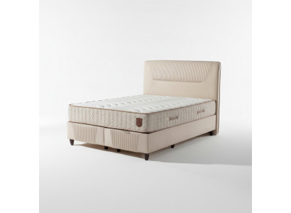 Luxuriöses Boxspringbett mit eleganter Struktur Modernes Design für Komfort