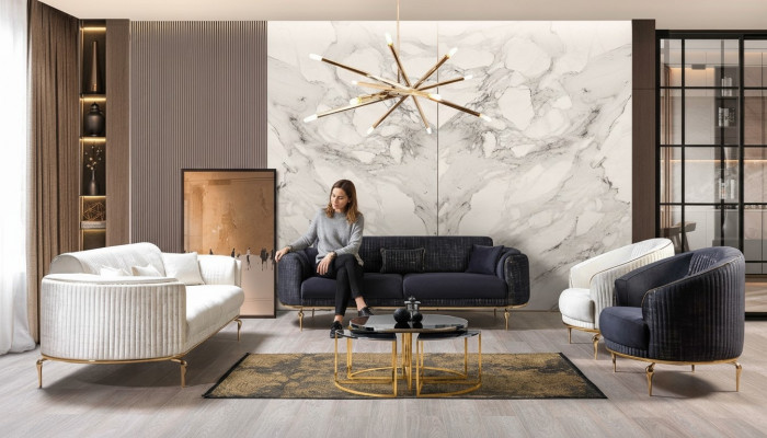 Divangarnitur 3311 Sëtzer Sofa Fauteuil Divanen Sëtz Garnitur Canapé Miwwelen