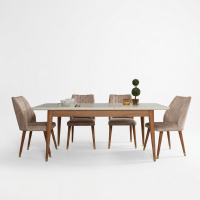 Iessdësch Iesszëmmer Stil Modern Design Dësch Holz Miwwelen Luxus Dëscher