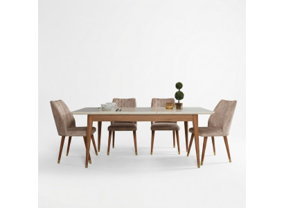 Iessdësch Iesszëmmer Stil Modern Design Dësch Holz Miwwelen Luxus Dëscher