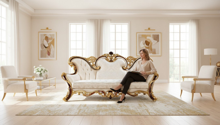 Kinnekräichlech Canapé Drësëtzeger Couch Polster Miwwelen Canapéen Canapéë Textil