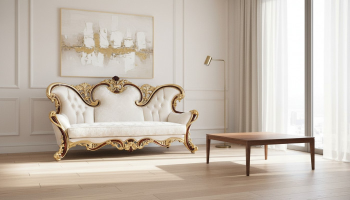 Kinnekräichlech Canapé Drësëtzeger Couch Polster Miwwelen Canapéen Canapéë Textil
