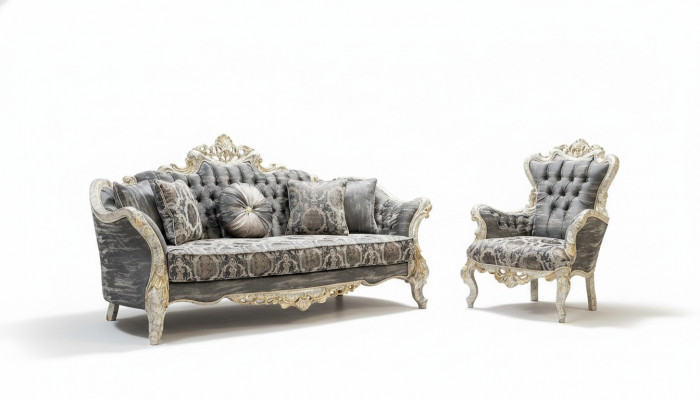 Sofagarnitur 3+1 Sëtz Wunnzëmmer Sofa Canapé Fauteuil Sofagarnitur Nei