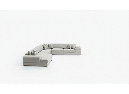 Ecksofa U-Form Wunnzëmmer Miwwelen Modern Designer Stoffssofa Sofa Textile