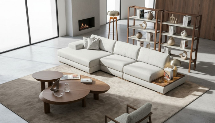 Sofa Canapé Polstermöbel Wunnlandschaft Gro Eckgarnitur Mëll Canapéen