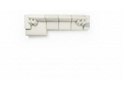 Eckcouch Wunnzëmmer Miwwelen Modern Sofa L-Form Luxus Couch Nei Gro