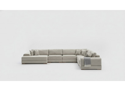 Eckcouch U-Form Wunnzëmmer Couch Sofa Design Modern Miwwelen 150x425x320
