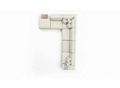 Sofa italienesche Stil Miwwelen Ecksofa Eckcouch Wunnlandschaft Eckgarnitur