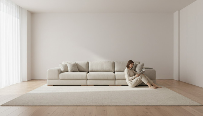 Gemittlech Canapé Sofa Grouss Sofas Couche Weich Sëtz Miwwelen 350cm Stoff