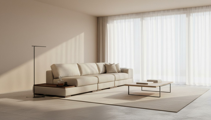 Sofa Canapé Polstersëtz Miwwelen Canapéen Design Grouss XXL 5 Sëtzplazen 350cm Canapéen