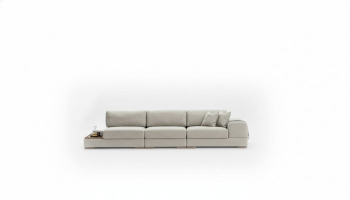 Sofa Canapé Polstersëtz Miwwelen Canapéen Design Grouss XXL 5 Sëtzplazen 350cm Canapéen