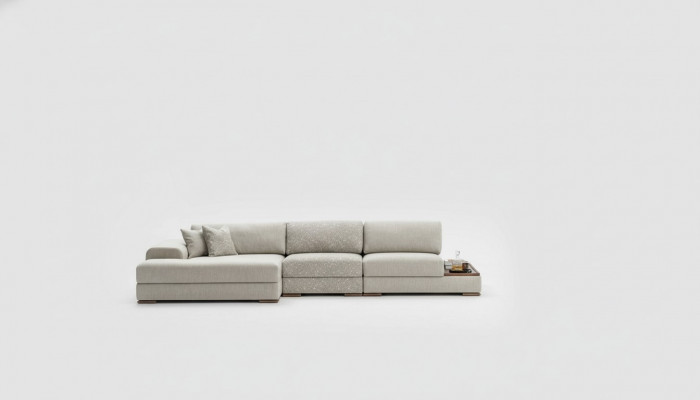 Ecksofa Sofa Canapé L-Form Luxus Wunnzëmmer Modern Design Miwwelen Textil