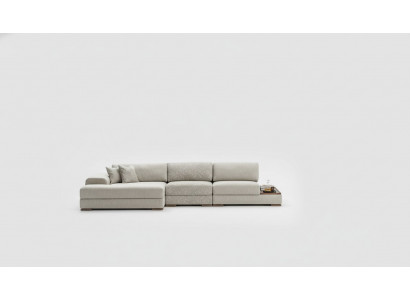 Ecksofa Sofa Canapé L-Form Luxus Wunnzëmmer Modern Design Miwwelen Textil