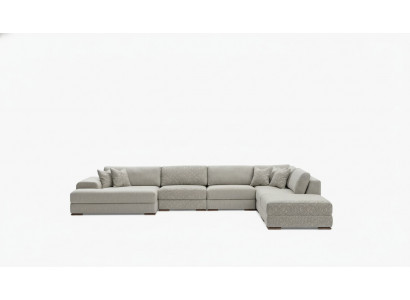 Eckcouch Wohnlandschaft Stoff Grouss Couch Sofa U Form Polstersofa 150x425x290