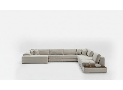 Sofas U-Form Modern Design Miwwel Luxus Wunnzëmmer Gro Ecksofa Nei