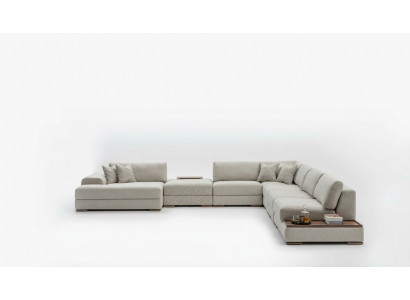 Eckcanapé U-Form Miwwelen Wunnlandschaft Design Gro Polstersofa Eckgarnitur