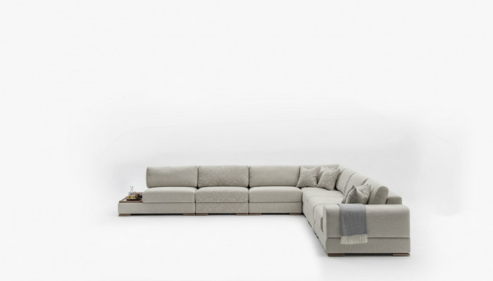 Ecksofa Polstersofa Luxus Wunnzëmmer Sofa Canapé Modern Miwwelen Nei