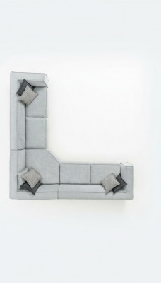 Eckcouch L-Form Polstersofa Miwwelen Wunnzëmmer 340x340 Ecksofas Couchen