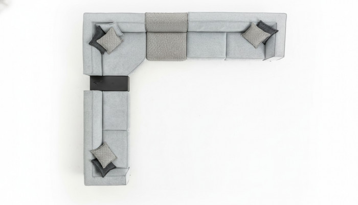 Ecksofa Textil Modern Design Polster Sofa 430x375cm Canapé L Form Canapëen