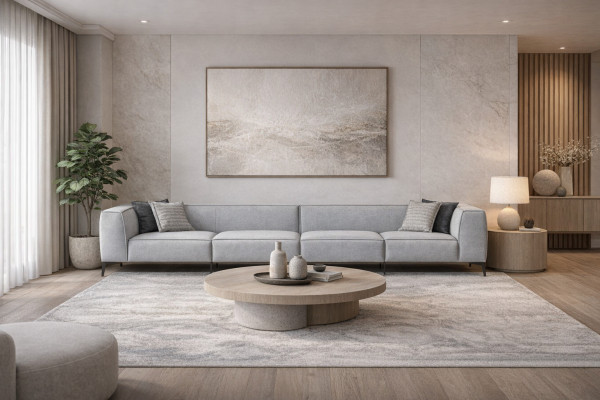 Sofa Couch Modern Wunnzëmmer Sofa 6 Sëtzer Miwwelen Textilsofa 420cm