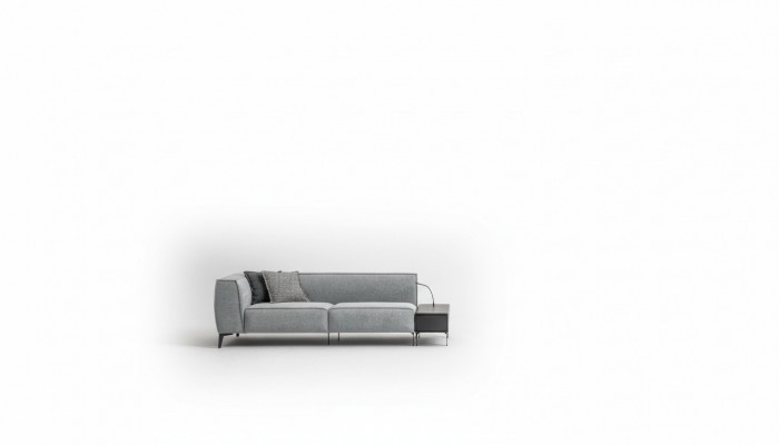 3-Sitzer Couch am modernen Stil, Luxussëtzsofa fir d'Wunnzëmmer, Luxus Stoff.