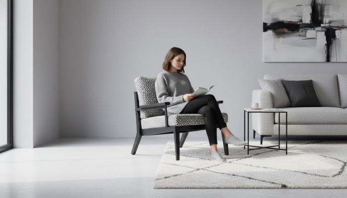 Fotell Sëtz Wunnzëmmer Modernen Design Luxus Sëtzmiwwel Relax Club