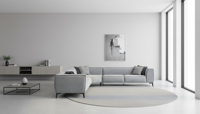 Ecksofa Polstersofa Wunnzëmmersofa Couch L-Form Modern Design Nei