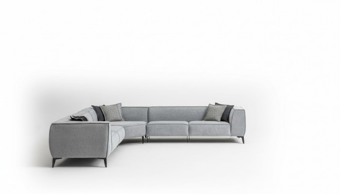 Ecksofa Polstersofa Wunnzëmmersofa Couch L-Form Modern Design Nei