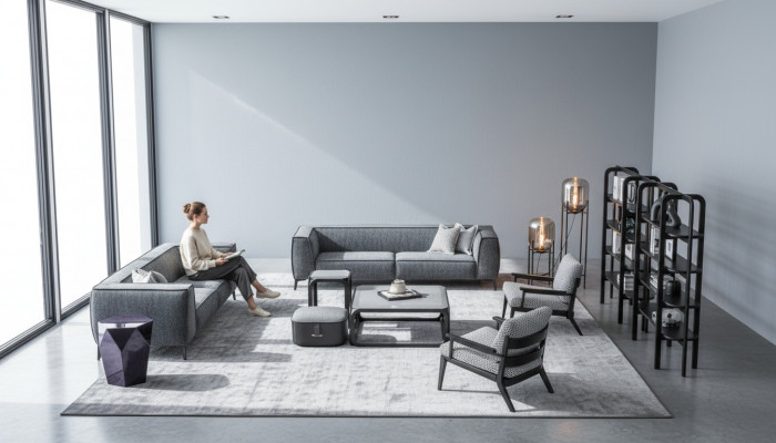 Sofagarnitur 431-Sëtzer Sofas Still Luxus Garnitur XXL Stoff Sofa Miwwelen