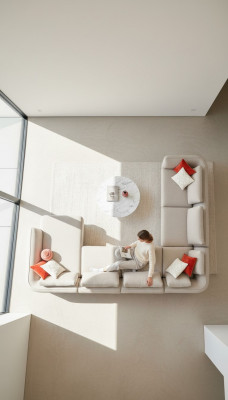 Eckcouch Miwwelen Polstersofa Couchen Wunnzëmmer Wunnlandschaft Stoff