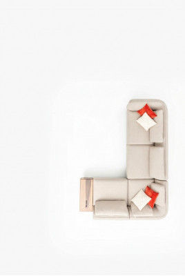 Eckcouch Sofa L-Form Modern Design Sofa Wunnzëmmer Miwwelen Nei