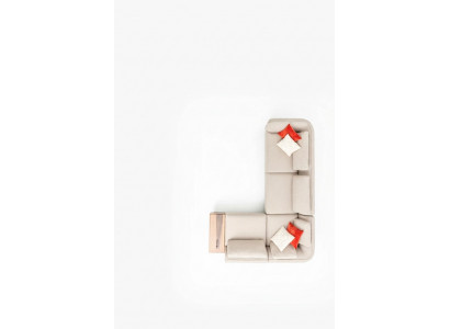 Eckcouch Sofa L-Form Modern Design Sofa Wunnzëmmer Miwwelen Nei