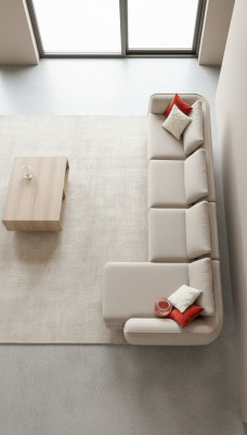 Ecksofa Wunnzëmmer Couch Polstersofa Modern Design L-Form 420x170cm
