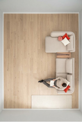 Eckcouch L-Form 365x170 Beige Sofa Canapé Design Ecksälleren Miwwelen Stoff
