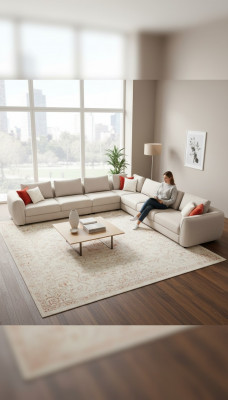 Eckcouch L-Form Wunnzëmmer Luxus Sofa Couch Polster 402x402 Stoffsuedel.