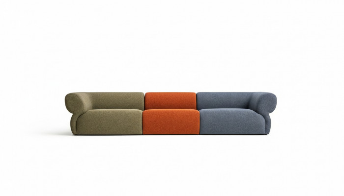 Canapé 5 Sëtzer Wunnzëmmer Polstercanapé Modern Stil Canapéen Couch Nei