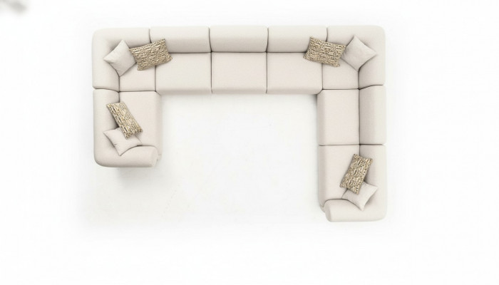 Sofa U-Form Wunnzëmmer Luxus Wunnlandschaft Design Polstersofa Miwwelen
