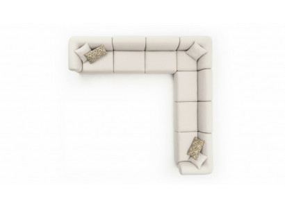 Sofa L-Form Polstersofa Couch Wunnzëmmer Modern Miwwelen 405x405cm Sofas Ecksofa