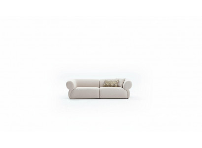 Canapé Canapé Polstermöbel Dräisiichter 3 Sëtzer Modernen Design Canapé Beige
