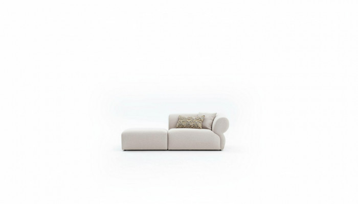 Textil Canapé 3 Plazen Wunnzëmmer Luxus Miwwelen Design Couch Beige 215cm